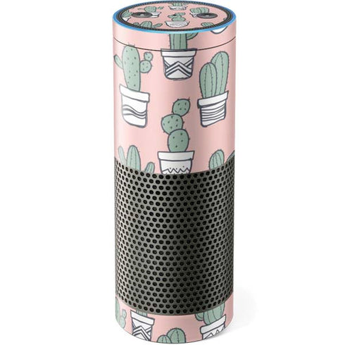 Pink Cactus Amazon Echo Skin