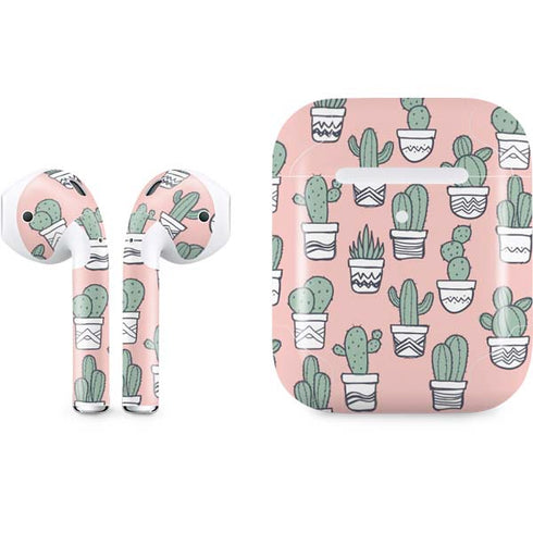 Pink Cactus Apple AirPods 2 Skin