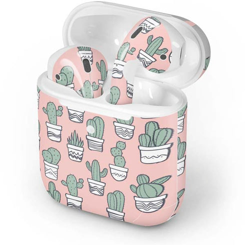 Pink Cactus Apple AirPods 2 Skin