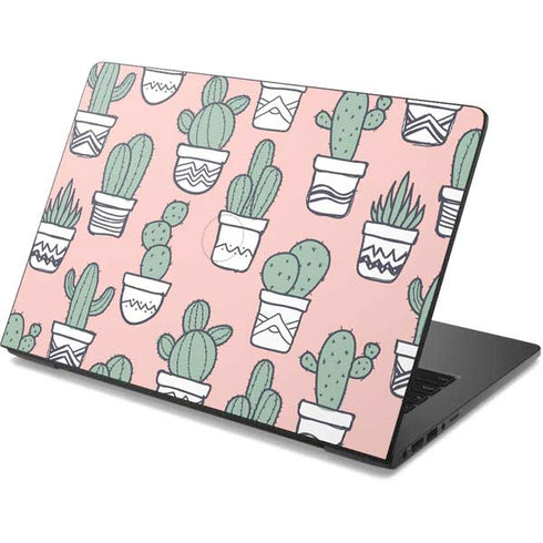 Pink Cactus Dell Chromebook Skin