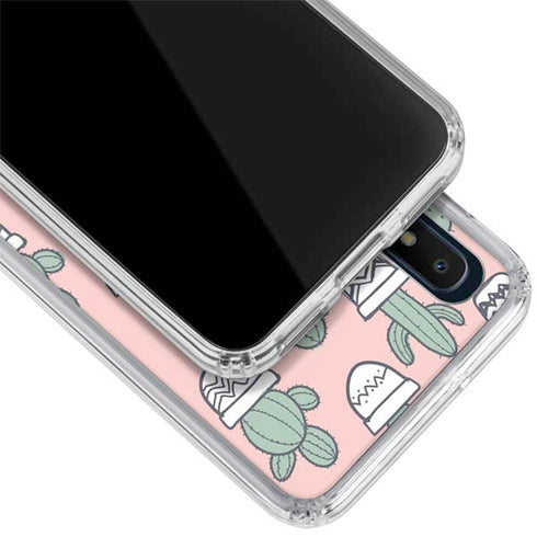 Pink Cactus Galaxy A10e Clear Case