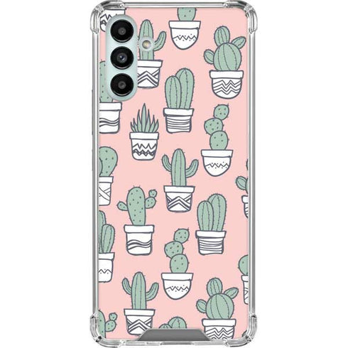 Pink Cactus Galaxy A13 5G Clear Case