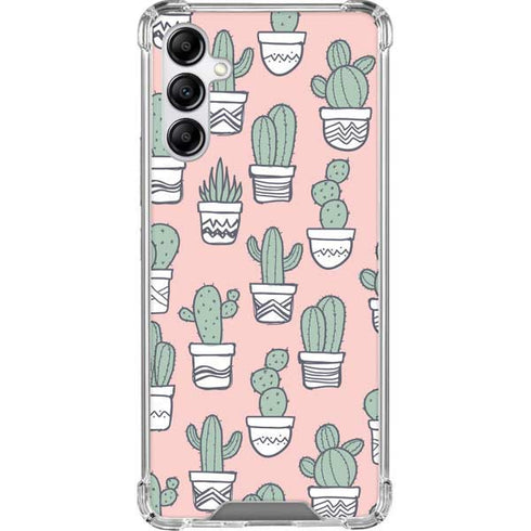 Pink Cactus Galaxy A14 5G Clear Case