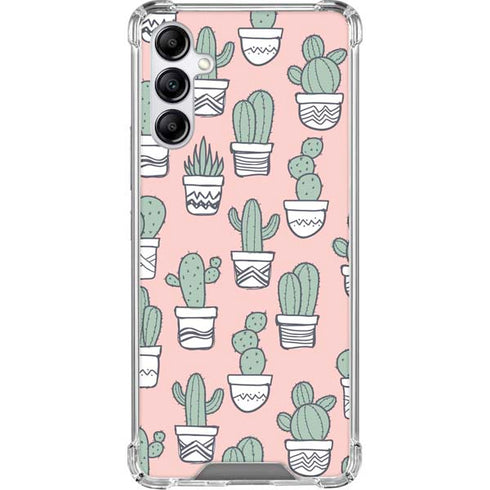 Pink Cactus Galaxy A15 5G Clear Case