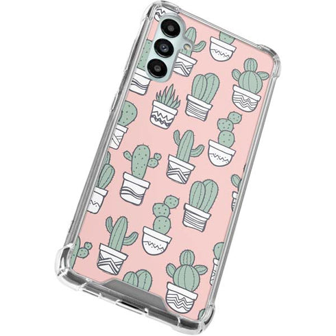 Pink Cactus Galaxy A15 5G Clear Case