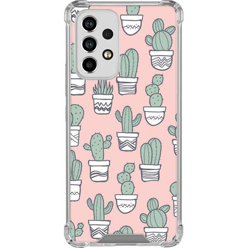 Pink Cactus Galaxy A33 5G Clear Case