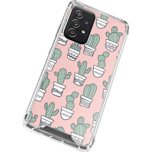 Pink Cactus Galaxy A52 5G Clear Case