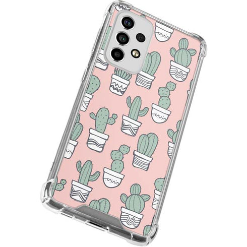 Pink Cactus Galaxy A53 5G Clear Case