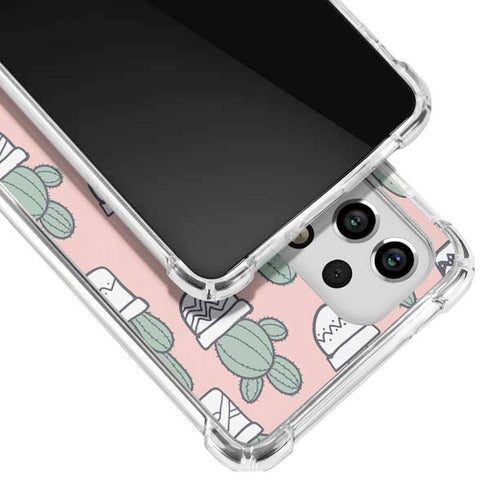 Pink Cactus Galaxy A53 5G Clear Case