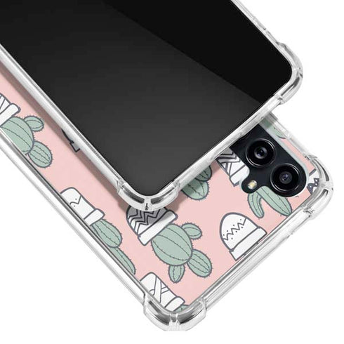 Pink Cactus Galaxy A54 5G Clear Case