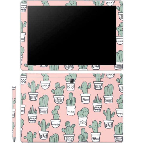 Pink Cactus Galaxy Book 12in Skin