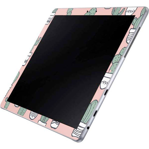 Pink Cactus Galaxy Book 12in Skin