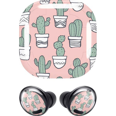 Pink Cactus Galaxy Buds Pro Skin