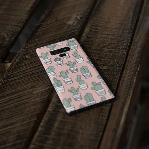 Pink Cactus Galaxy Note 9 Skin