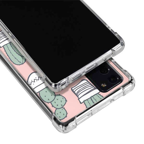 Pink Cactus Galaxy Note20 5G Clear Case