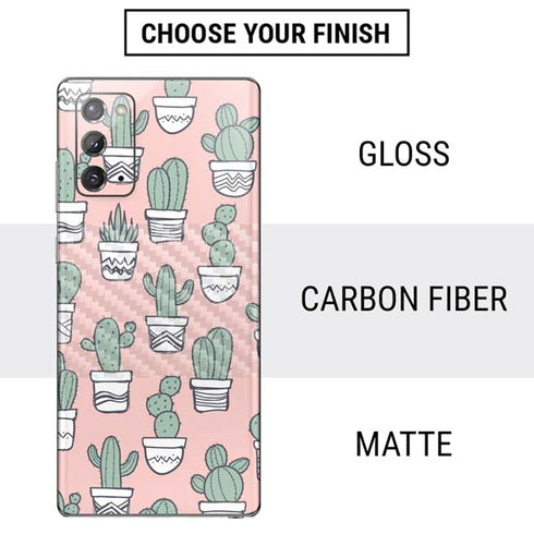 Pink Cactus Galaxy Note20 5G Skin
