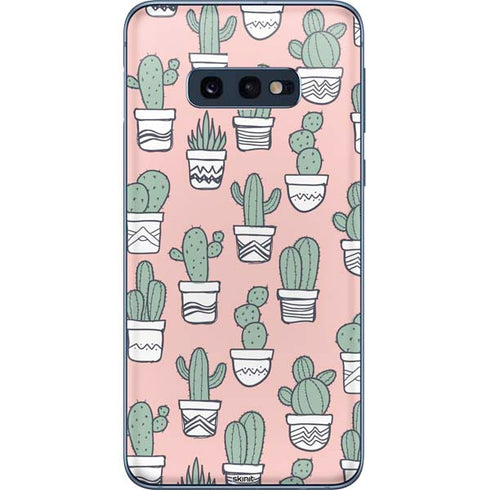 Pink Cactus Galaxy S10e Skin