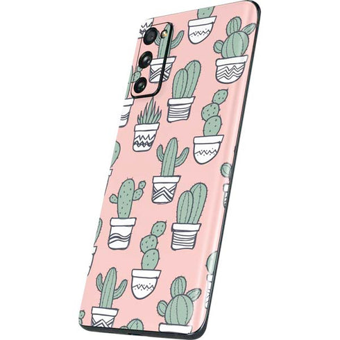 Pink Cactus Galaxy S20 Fan Edition Skin