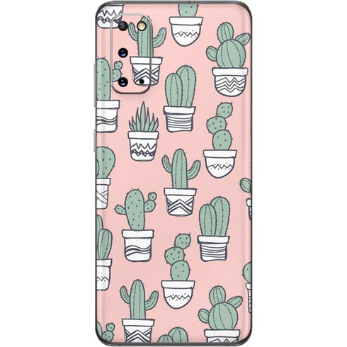 Pink Cactus Galaxy S20 Skin