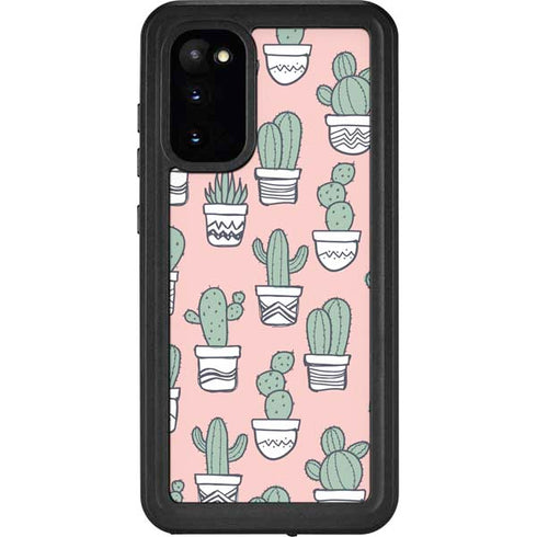 Pink Cactus Galaxy S20 Waterproof Case