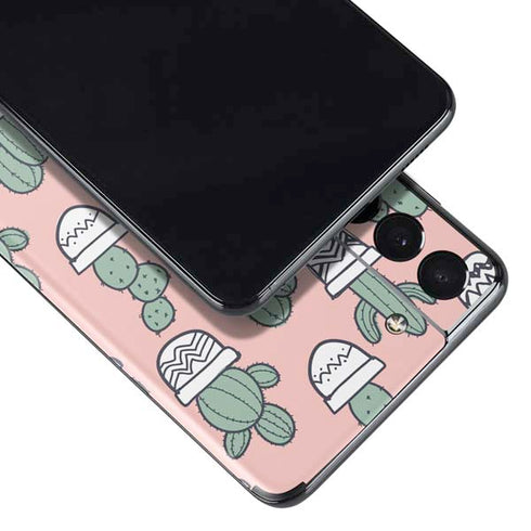 Pink Cactus Galaxy S21 Plus 5G Skin
