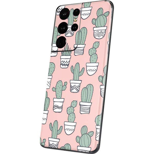 Pink Cactus Galaxy S21 Ultra 5G Skin