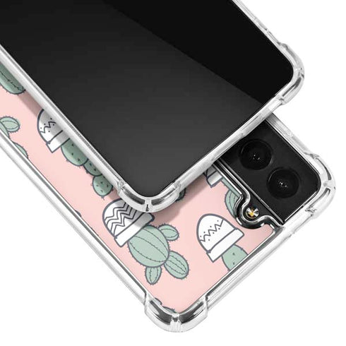 Pink Cactus Galaxy S22 Plus Clear Case