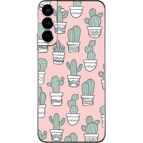 Pink Cactus Galaxy S22 Plus Skin