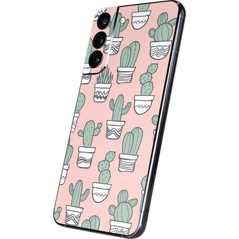 Pink Cactus Galaxy S22 Plus Skin