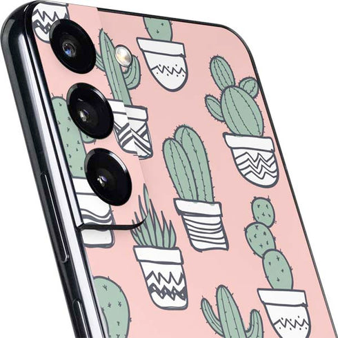 Pink Cactus Galaxy S22 Plus Skin