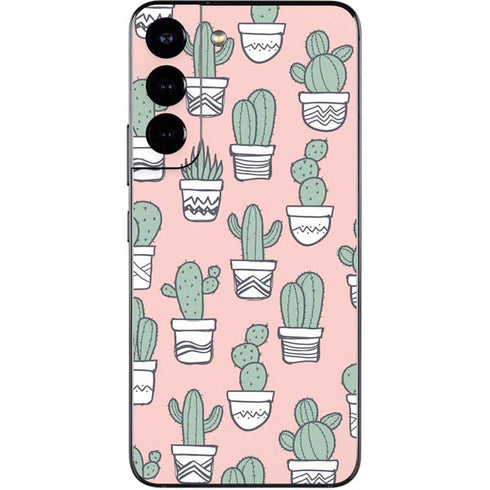 Pink Cactus Galaxy S22 Skin