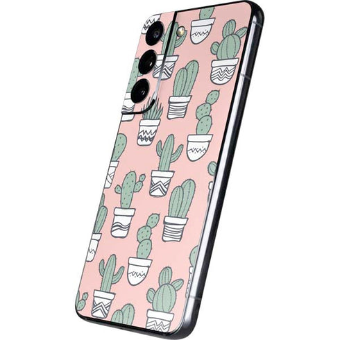 Pink Cactus Galaxy S22 Skin