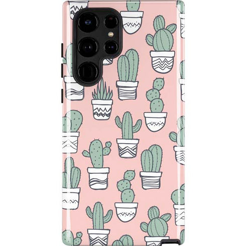 Pink Cactus Galaxy S22 Ultra Pro Case
