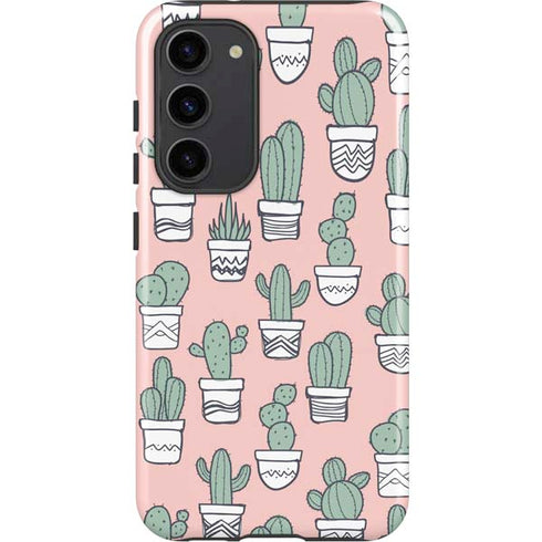 Pink Cactus Galaxy S23 Plus Pro Case