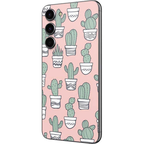 Pink Cactus Galaxy S23 Plus Skin