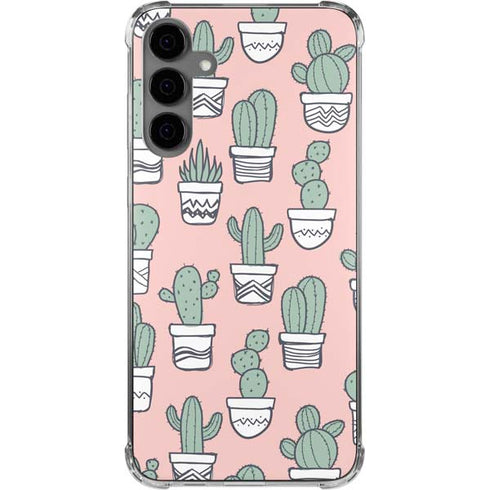 Pink Cactus Galaxy S24 Plus Clear Case
