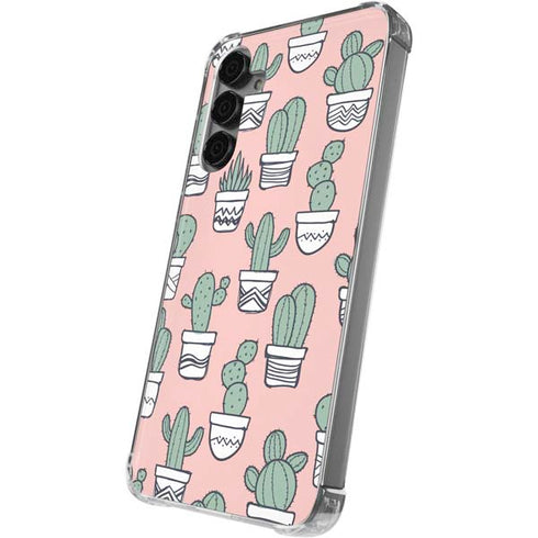 Pink Cactus Galaxy S24 Plus Clear Case