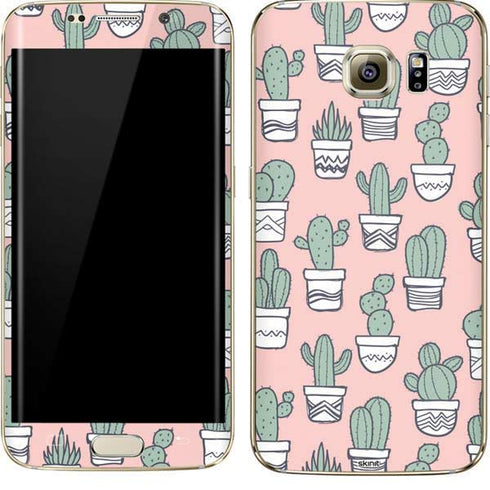 Pink Cactus Galaxy S7 Edge Skin