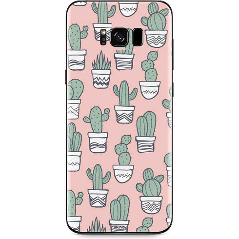 Pink Cactus Galaxy S8 Plus Skin