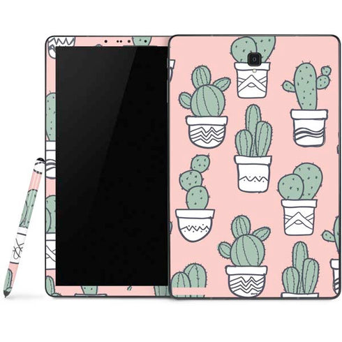 Pink Cactus Samsung Galaxy Tab Skin