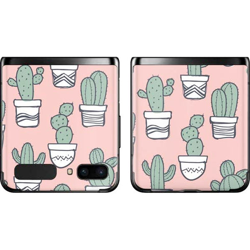 Pink Cactus Galaxy Z Flip Skin