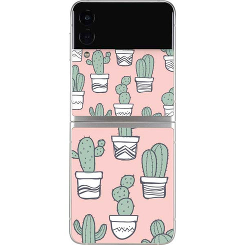 Pink Cactus Galaxy Z Flip3 5G Skin