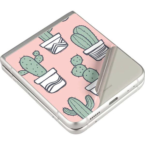 Pink Cactus Galaxy Z Flip3 5G Skin