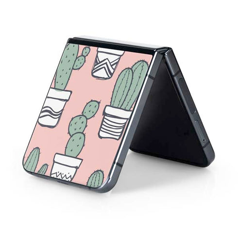Pink Cactus Galaxy Z Flip5 5G Skin