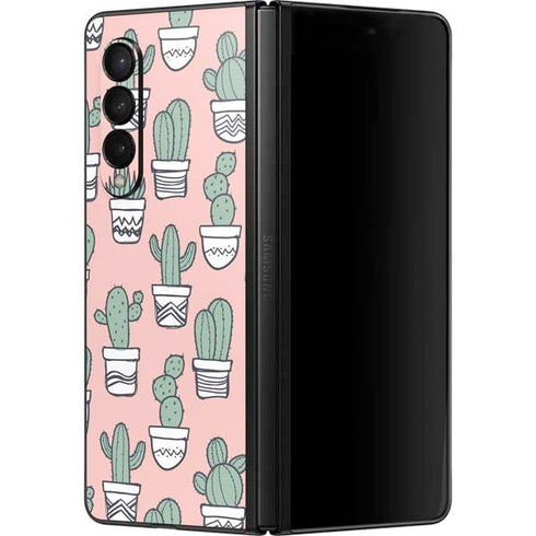 Pink Cactus Galaxy Z Fold3 5G Skin
