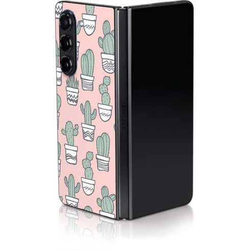 Pink Cactus Galaxy Z Fold5 5G Skin