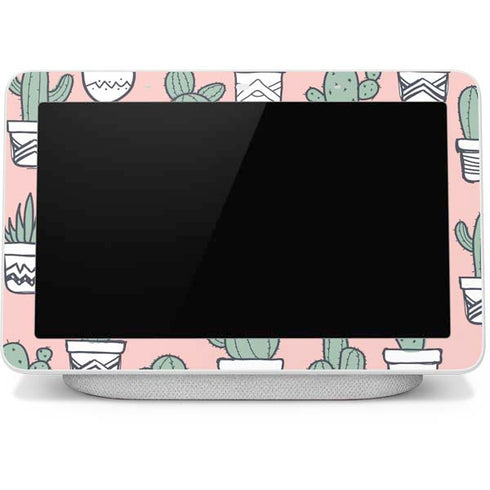 Pink Cactus Google Home Hub Skin
