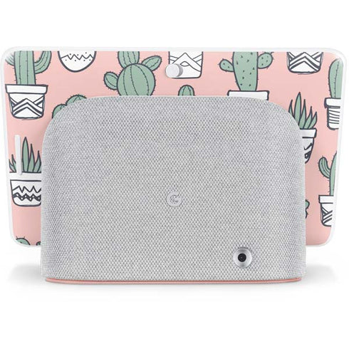 Pink Cactus Google Home Hub Skin