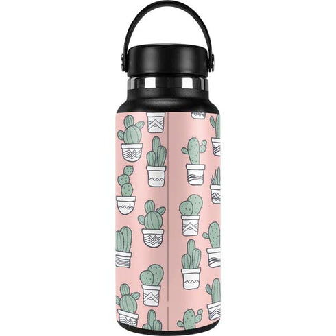 Pink Cactus Hydro Flask 32oz Wide Mouth Skin