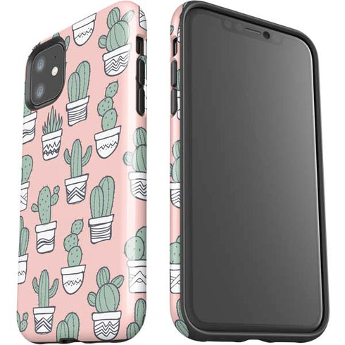 Pink Cactus iPhone 11 Impact Case